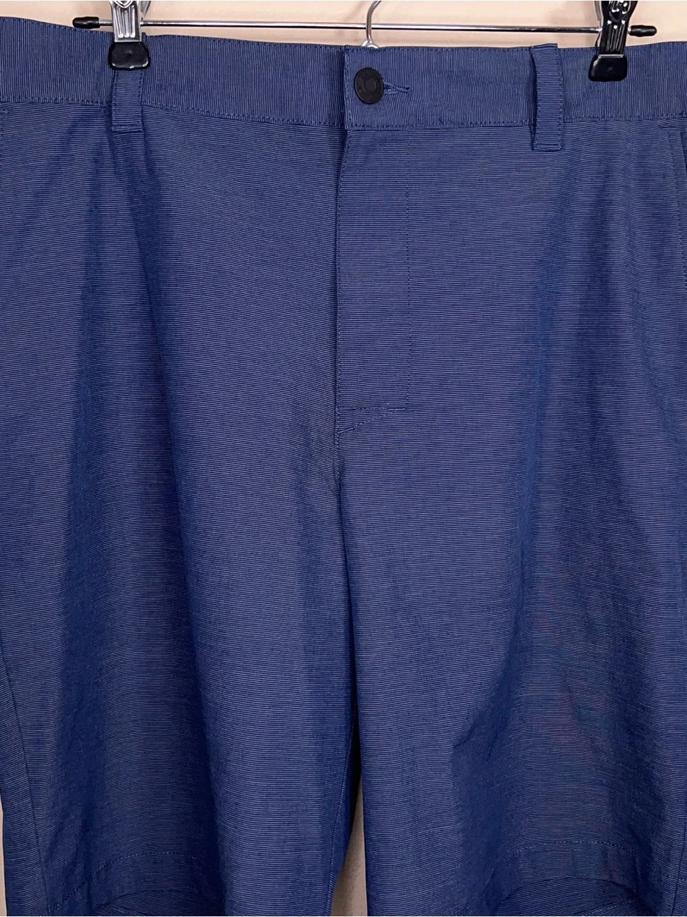 Size 34 Banana Republic Navy Blue Flat Front Shorts Stretch Pockets Golf